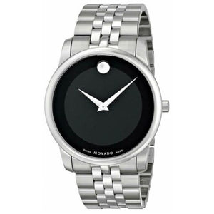 Movado Men’s Swiss Made Quartz Stainless Steel Black Dial 40mm Watch 0606504