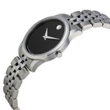 Movado Women’s Quartz Swiss Made Stainless Steel Black Dial 28mm Watch 0606505