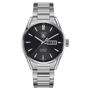 TagHeuer Carrera Men’s Automatic Swiss Made Silver Stainless Steel Black Dial 41mm Watch WAR201A.BA0723