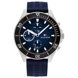 Tommy Hilfiger Men’s Quartz Blue Silicone Strap Blue Dial 46mm Watch 1791920