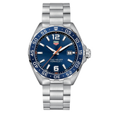 TagHeuer Formula 1 Men’s Quartz Swiss Made Silver Stainless Steel Blue Dial 43mm Watch WAZ1010.BA0842