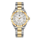 TagHeuer Aquaracer Men’s Quartz Swiss Made Two-tone Stainless Steel Grey Dial 41mm Watch WAY1120.BB0930