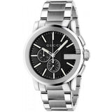 Gucci Men’s Swiss Made Quartz Stainless Steel Silver Dial 44mm Watch YA101204