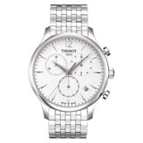 TISSOT Men’s Quartz Swiss Made Stainless Steel White Dial 42mm Watch T063.617.11.037.00