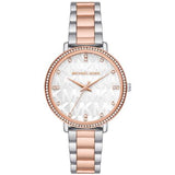 Michael Kors Women’s Quartz Two Tone Stainless Steel White Dial 38mm Watch MK4667