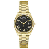 Guess Women’s Quartz Gold Stainless Steel Black Dial 36mm Watch GW0307L2