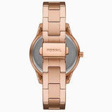 Fossil Women’s Quartz Rose Gold Stainless Steel Rose Gold Dial 37mm Watch ES5106