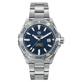 TagHeuer Aquaracer Men’s Automatic Swiss Made Silver Stainless Steel Blue Dial 43mm Watch WAY2012.BA0927