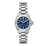 TagHeuer Aquaracer Women’s Quartz Swiss Made Silver Stainless Steel Blue Dial 27mm Watch WBD1412.BA0741