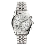 Michael Kors Unisex Quartz Stainless Steel Silver Dial 38mm Watch MK5555