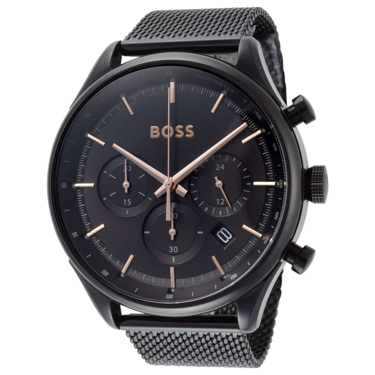 Hugo Boss Men's Chronograph Round Stainless Steel Wrist Watch 45 mm 1514065