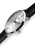 Tommy Hilfiger Men's Quartz Leather Strap White Dial 40mm Watch 1710351