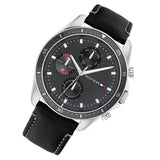 Tommy Hilfiger Men’s Quartz Leather Strap Grey Dial 44mm Watch 1791838