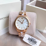 Michael Kors Women’s Quartz Stainless Steel Mother of Pearl Dial 38mm Watch MK6671