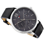 Tommy Hilfiger Men’s Quartz Leather Strap Gray Dial 44mm Watch 1791417