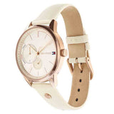 Tommy Hilfiger Women’s Quartz Cream Leather Strap Cream Dial 38mm Watch 1782022