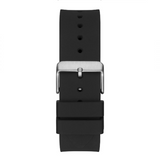 Guess Men’s Quartz Black Silicone Strap Black Dial 43mm Watch GW0203G3