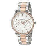 Fossil Women’s Quartz Stainless Steel Silver Dial 35mm Watch ES4396