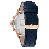 Tommy Hilfiger Men’s Quartz Blue Leather Strap Blue Dial 44mm Watch 1710475