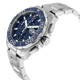 TagHeuer Aquaracer Men’s Automatic Swiss Made Silver Stainless Steel Blue Dial 43mm Watch CAY211B.BA0927