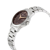 Gucci Women’s Swiss Made Quartz Silver Stainless Steel Brown Dial 27mm Watch YA126529