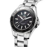 TagHeuer Aquaracer Women’s Quartz Swiss Made Silver Stainless Steel Black Mother Of Pearl Dial 35mm Watch WAY131K.BA0748