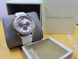 Michael Kors Women’s Quartz Silicone Strap White Dial 40mm Watch MK6945