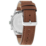 Tommy Hilfiger Men’s Quartz Brown Leather Strap Green Dial 44mm Watch 1791948