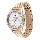 Tommy Hilfiger Women’s Quartz Rose Gold Stainless Steel Silver Dial 38mm Watch 1782143