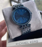 Michael Kors Women’s Quartz Stainless Steel Blue Dial 39mm Watch MK3417