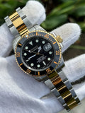 Seiko Mod Submariner "Black &amp; God Two-Tone"