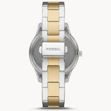 Fossil Women’s Quartz Two-tone Stainless Steel Silver Dial 37mm Watch ES5107