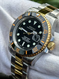 Seiko Mod Submariner "Black &amp; God Two-Tone"