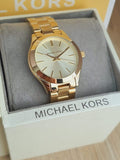 Michael Kors Women’s Analog Stainless Steel Gold Dial 34mm Watch MK3512