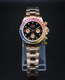 Seiko Mod Daytona "Rose Gold Rainbow"