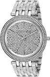 Michael Kors Darci Ladies Silver Crystal Watch MK3437