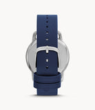 Emporio Armani Men’s Leather Strap Blue Dial 41mm Watch AR11335