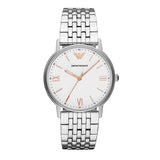 Emporio Armani Men’s Quartz Stainless Steel White Dial 41mm Watch AR80014