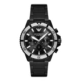 Emporio Armani Men’s Quartz Stainless Steel Black Dial 43mm Watch AR80050