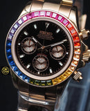 Seiko Mod Daytona "Rose Gold Rainbow"