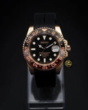 Seiko Mod Submariner "Root Beer Full Rose Gold"