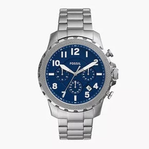 Fossil Men’s Chronograph Blue Dial 46mm Watch FS5604