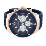 Guess Men’s Quartz Silicone Strap Blue Dial 46mm Watch GW0057G2