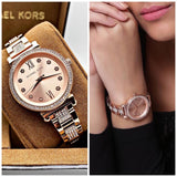 Michael Kors Women’s Quartz Stainless Steel Rose Gold Dial 36mm Watch MK3882