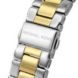 Michael Kors Women’s Two Tone White Dial 37mm Watch MK6474