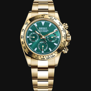 Seiko Mod Daytona "John Mayer Gold &amp; Green"