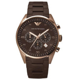 Emporio Armani Men's Brown Chronograph Watch  AR5890-S