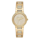 Michael Kors Women’s Quartz Stainless Steel Gold Dial 33mm Watch MK3985