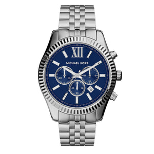 Michael Kors Men’s Chronograph Quartz Stainless Steel Blue Dial 45mm Watch MK8280