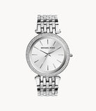 Michael Kors Women’s Quartz Stainless Steel Silver Dial 39mm Watch MK3190